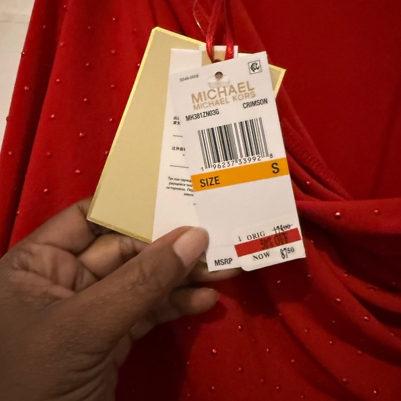 Michael Kors Red Long Sleeve Dress - Picture 3 of 4